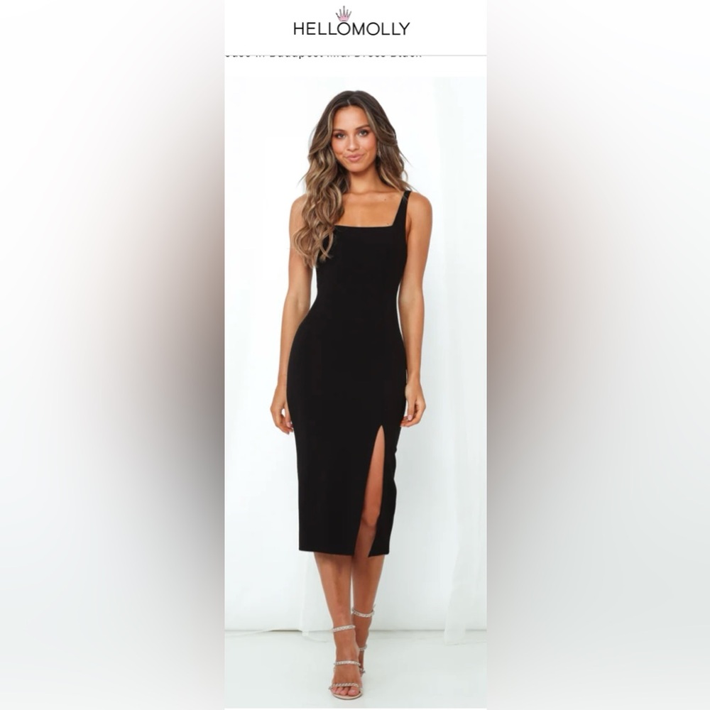 🖤Hello Molly HOUSE IN BUDAPEST MIDI DRESS
BLACK Size Medium 🖤